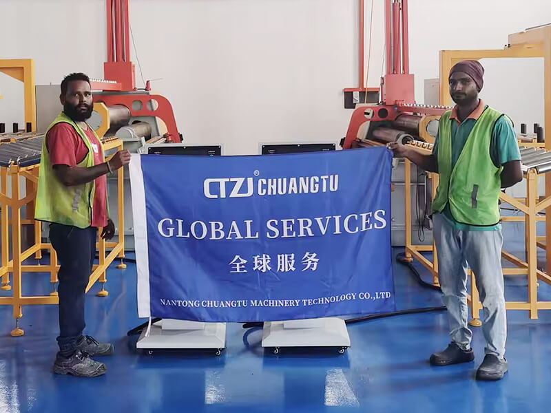 The Custom-Built Fully Automatic Four Roller Plate Rolling Machine Production Line for Our Malaysian Client Has Been Successfully Delivered